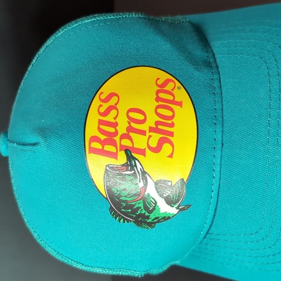 Bass Pro Shops Gone Fishing Green Mesh, Snapback Trucker Hat,Youth/Kids. - Picture 2 of 7